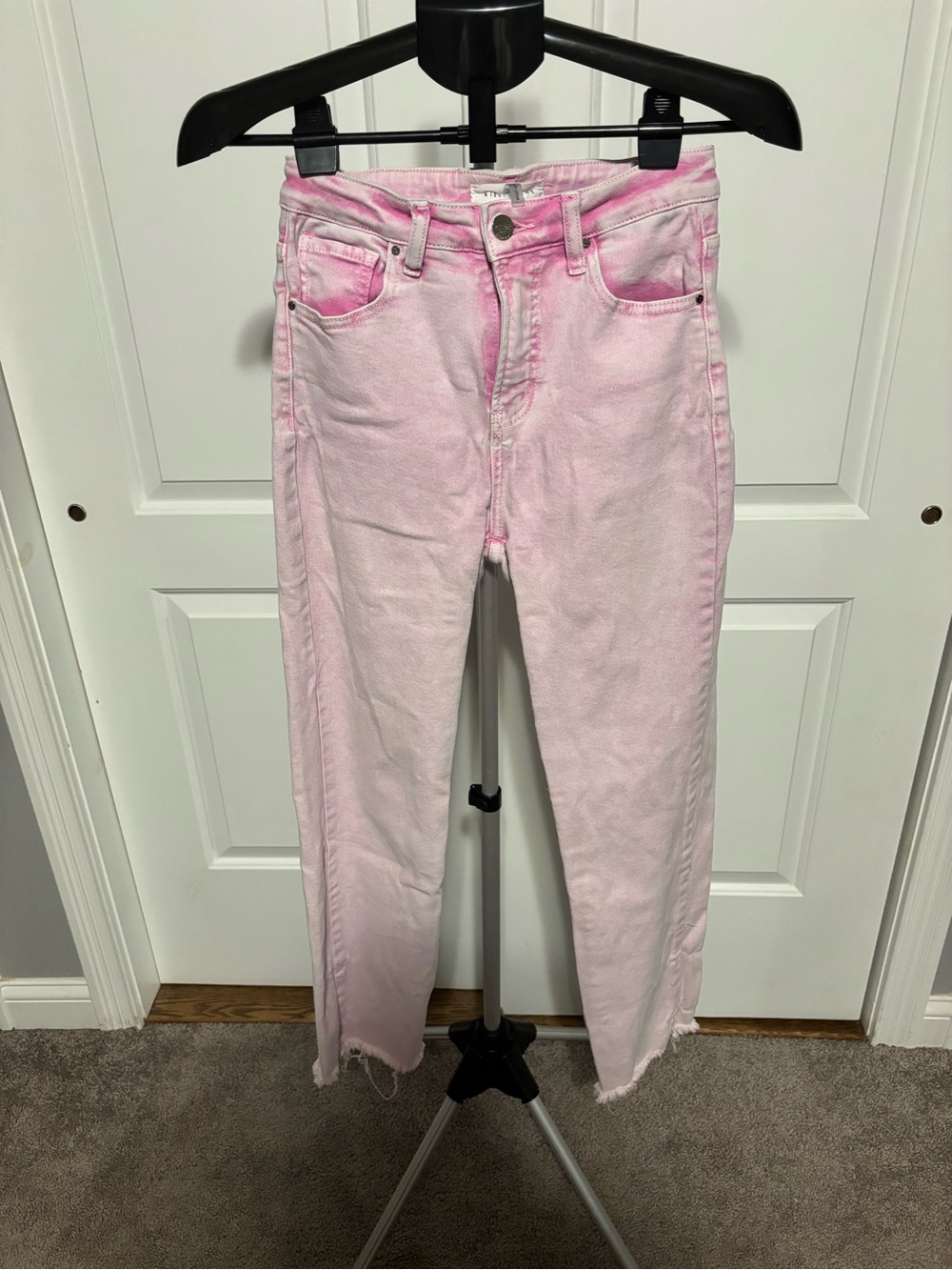 Risen Pink High-Rise Straight Leg Jeans - Women